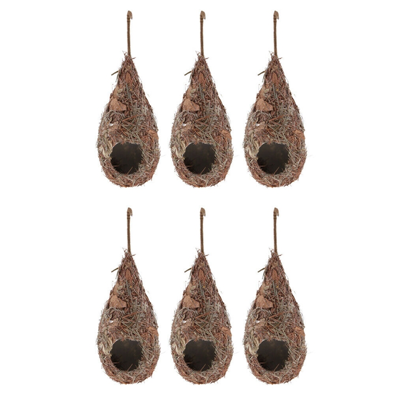 Nid pour oiseau en fibre tissé par 6