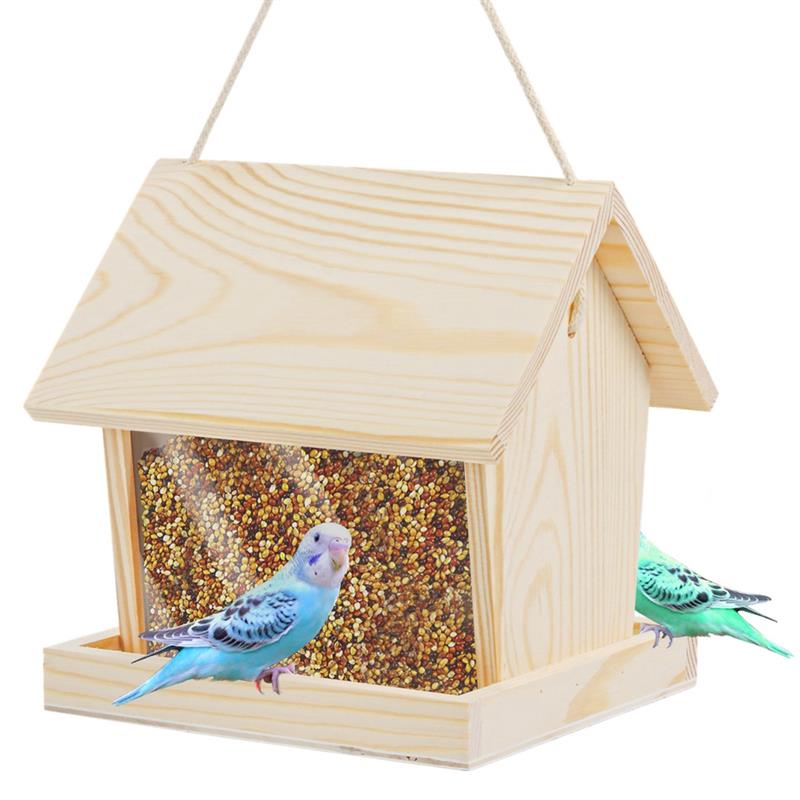 Mangeoire à oiseaux en bois