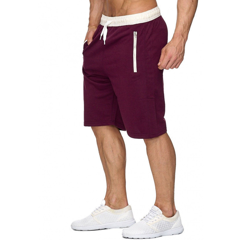 Sweat-shirt-et-short-de-gymnastique-pour-hommes-poches-d-entra-nement-pour-hommes-fermeture-clair