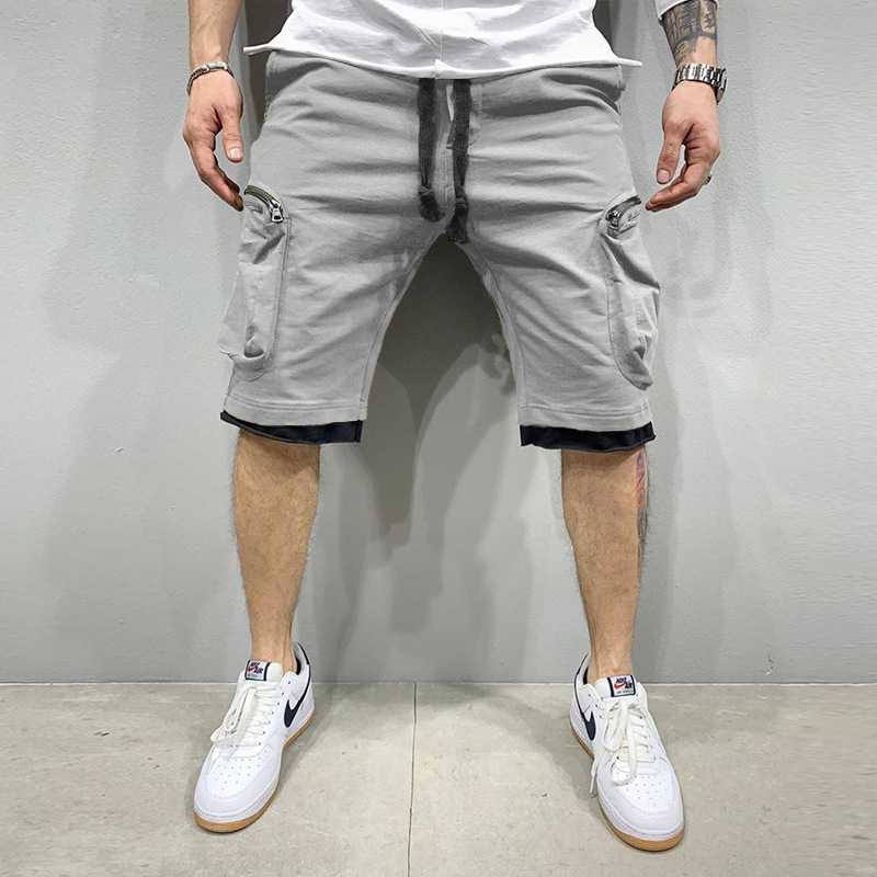 Short-de-fitness-multi-poches-pour-homme-respirant-d-contract-hip-hop-solide-document-de-travail