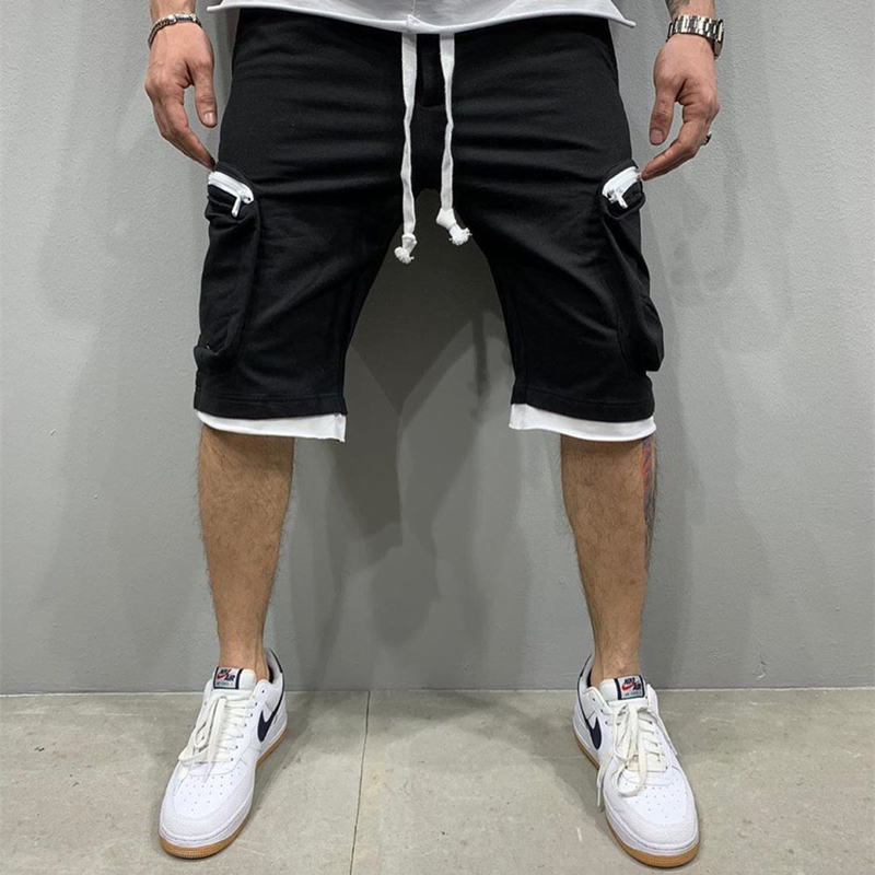 Short-de-fitness-multi-poches-pour-homme-respirant-d-contract-hip-hop-solide-document-de-travail