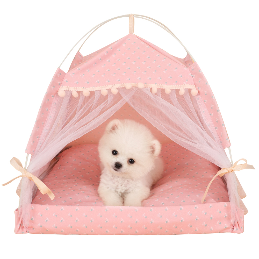 ZK20-Tente-pour-animaux-de-compagnie-imprim-floral-lit-ferm-pour-chat-lit-d-int-rieur