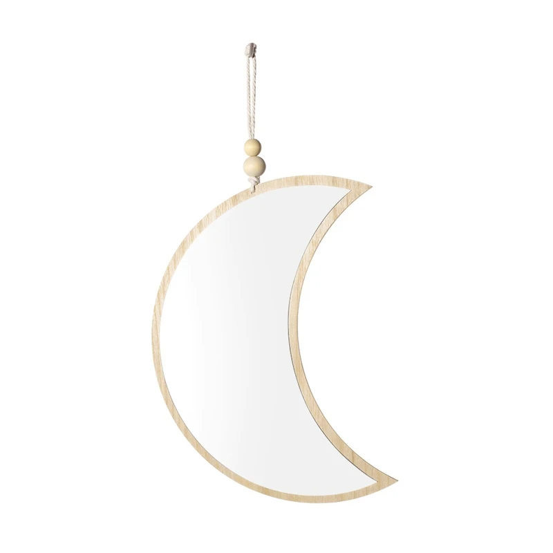 Miroir mural forme croissant de lune
