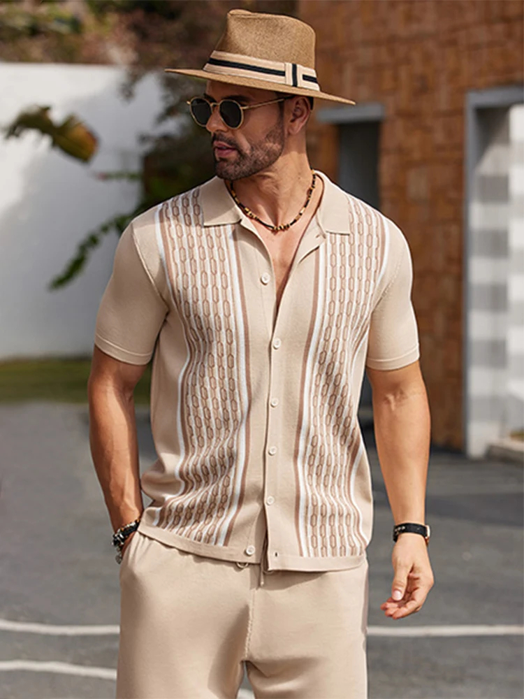 Ensemble chemise et short pour homme