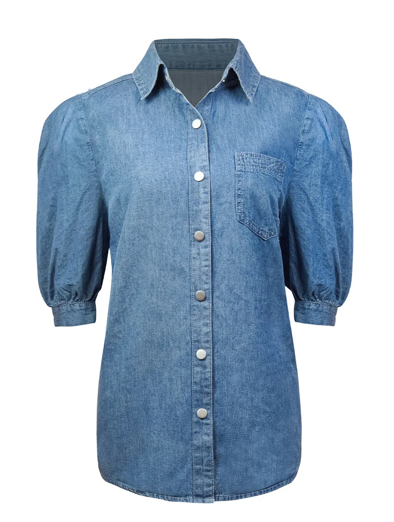 chemise-en-jean-maches-courtes-pour-femmes (6)