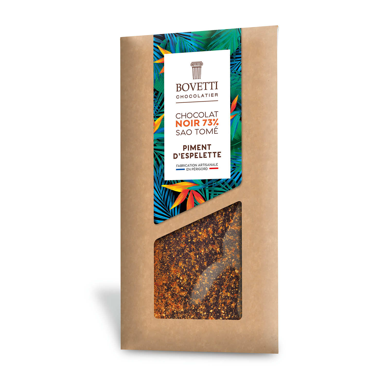 Tablette de chocolat au piment