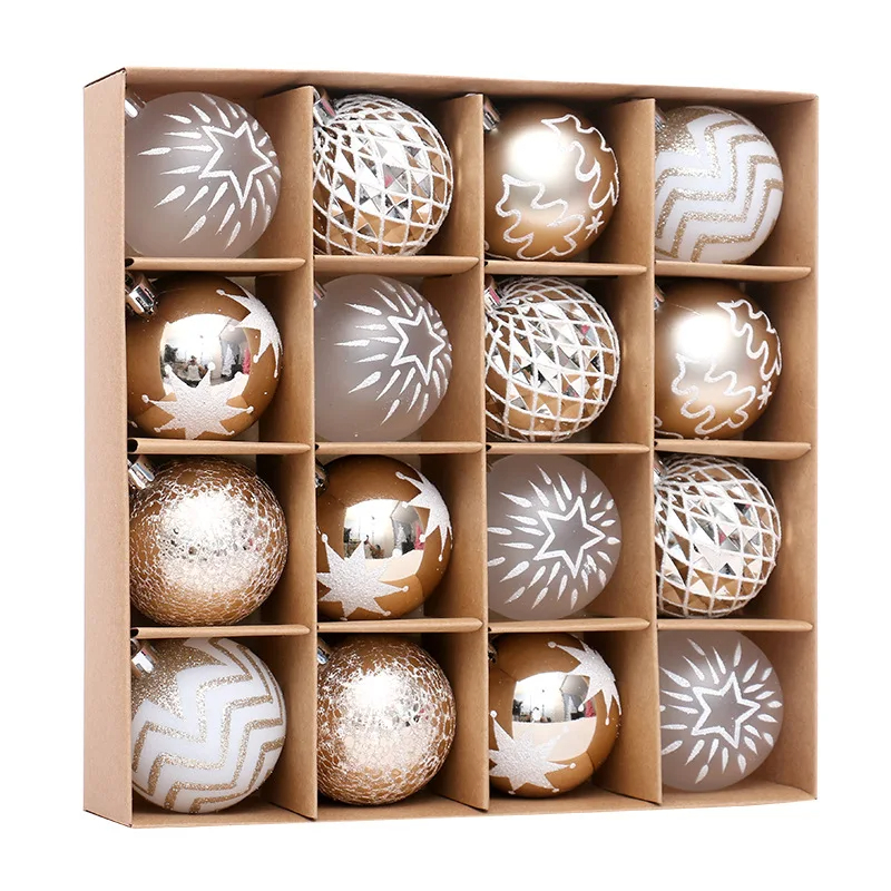 Boules de sapin de Noël 16 pièces
