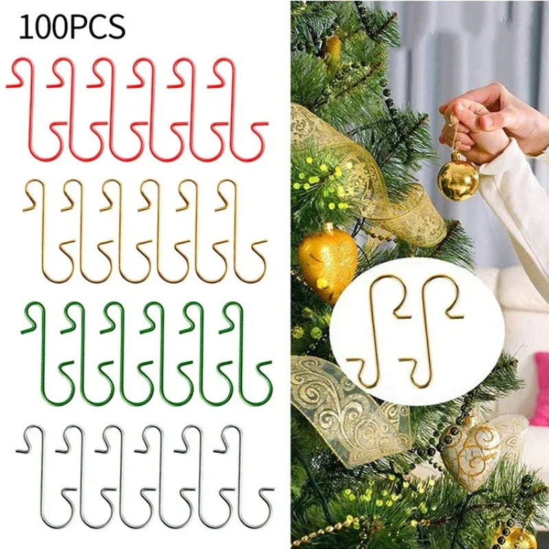 Crochets pour boules de Noël 100 pièces