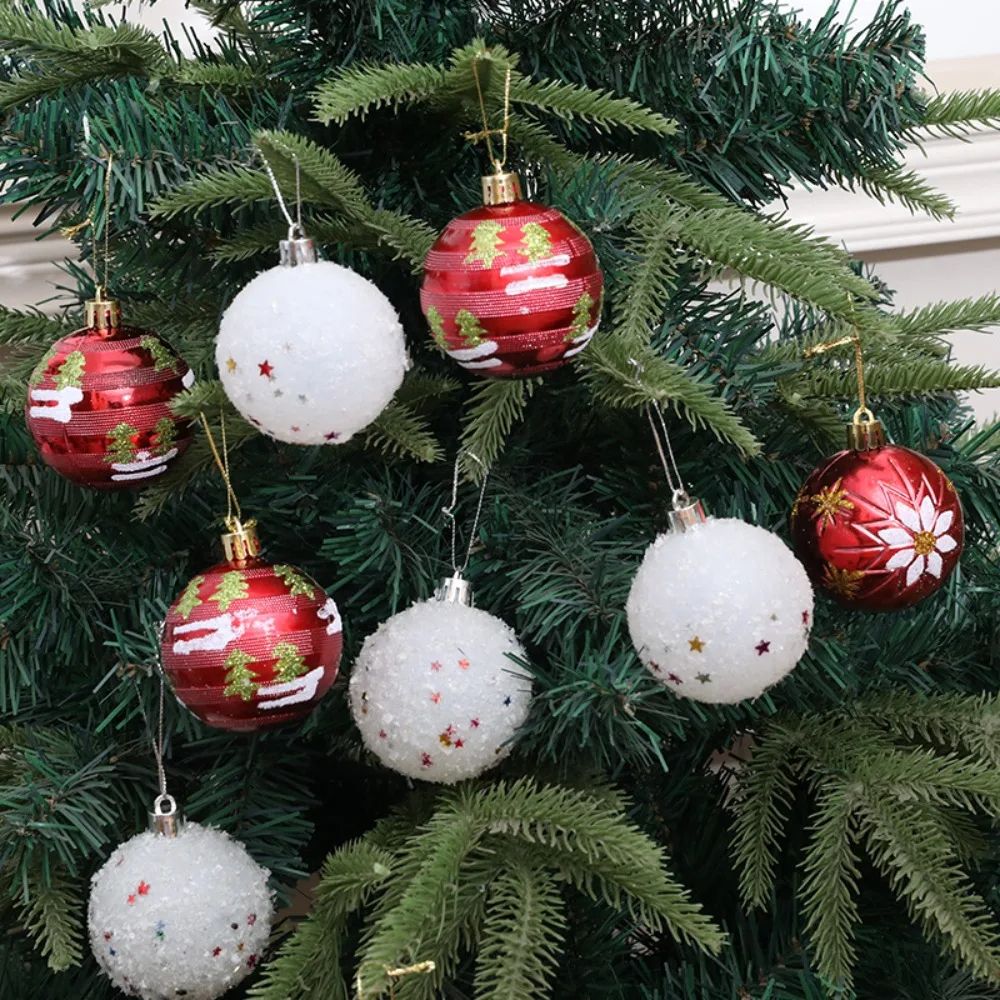 Boîte de neuf boules de Noël