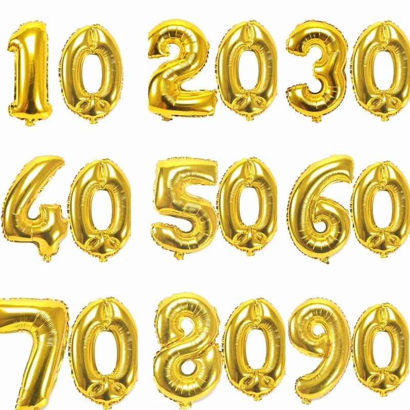 Ballons numérotés pour fête d\'anniversaire