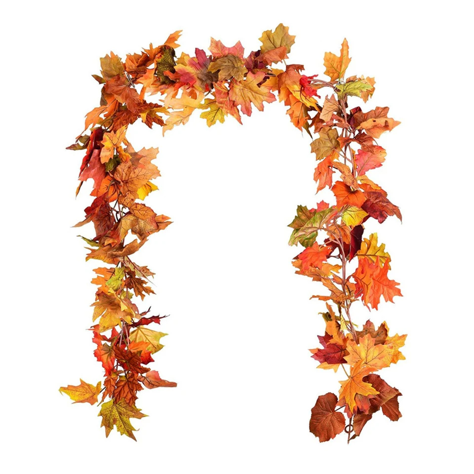 Guirlande motif feuilles automnales