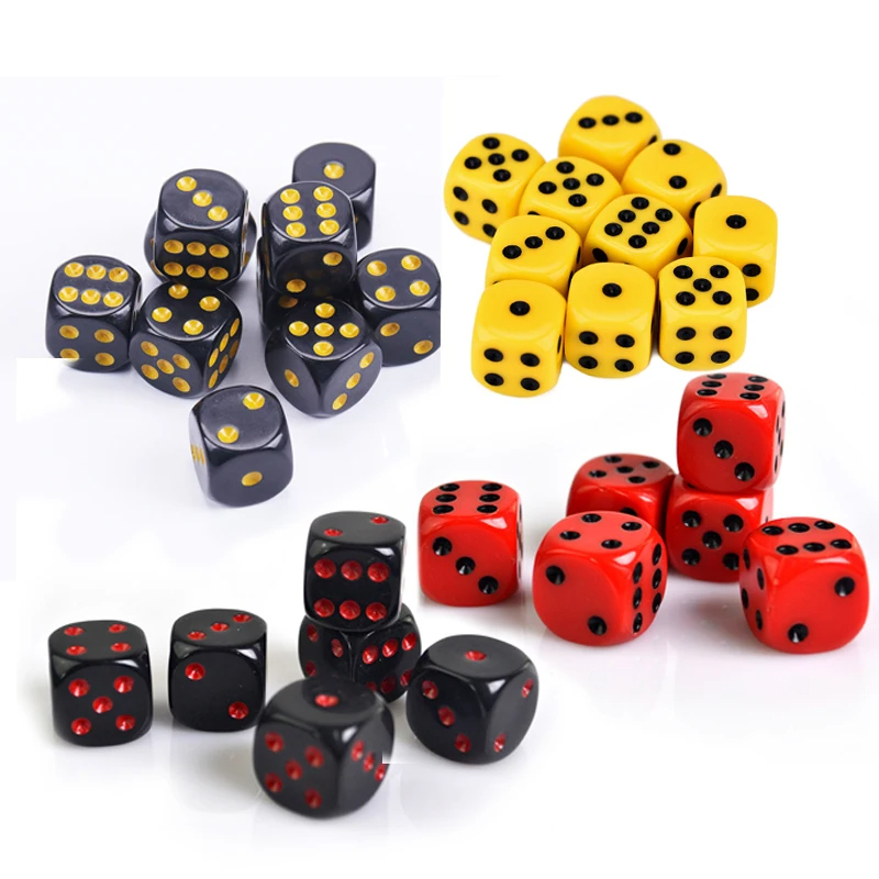 Lot de 10 dés à lancer