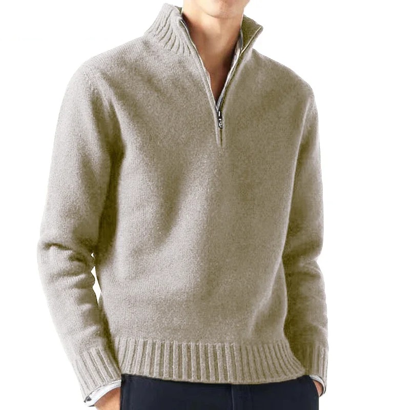 Pull col zippé pour hommes