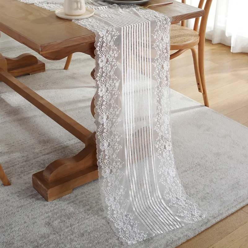 Chemin de table transparent