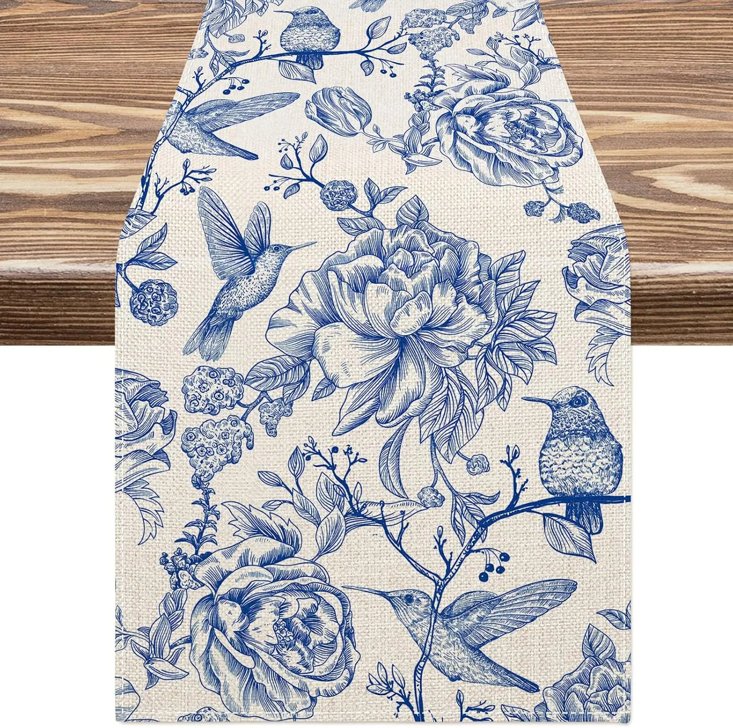 Chemin de table vintage en lin