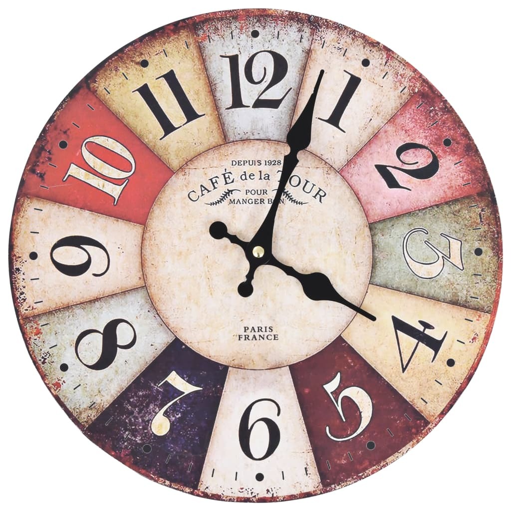 Horloge murale vintage 30 cm