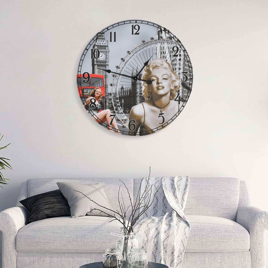 Horloge murale Marilyn Monroe 60 cm