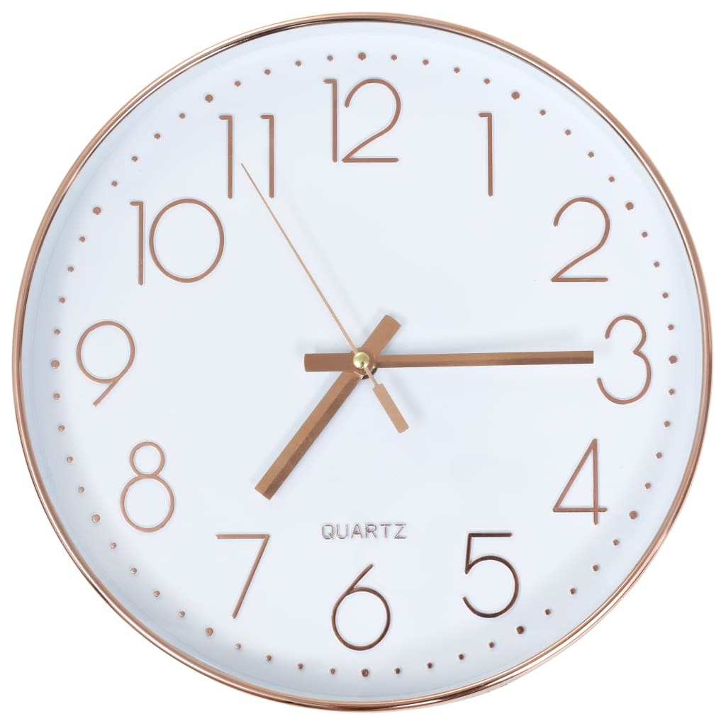 Horloge murale 30 cm fond blanc