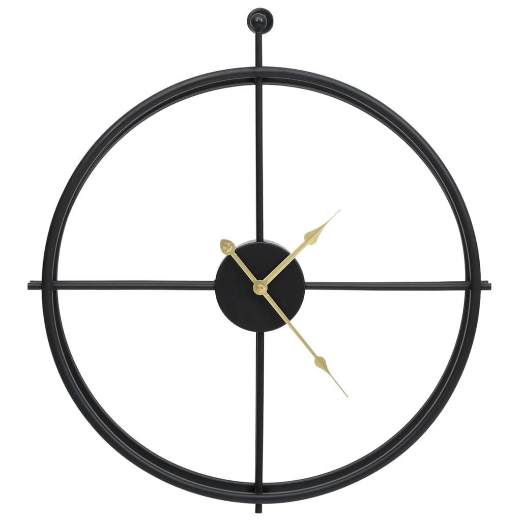 Horloge minimaliste couleur noire et or