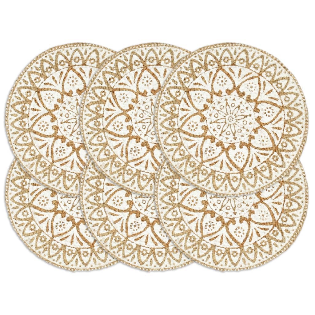 Set de table 6 pièces en jute