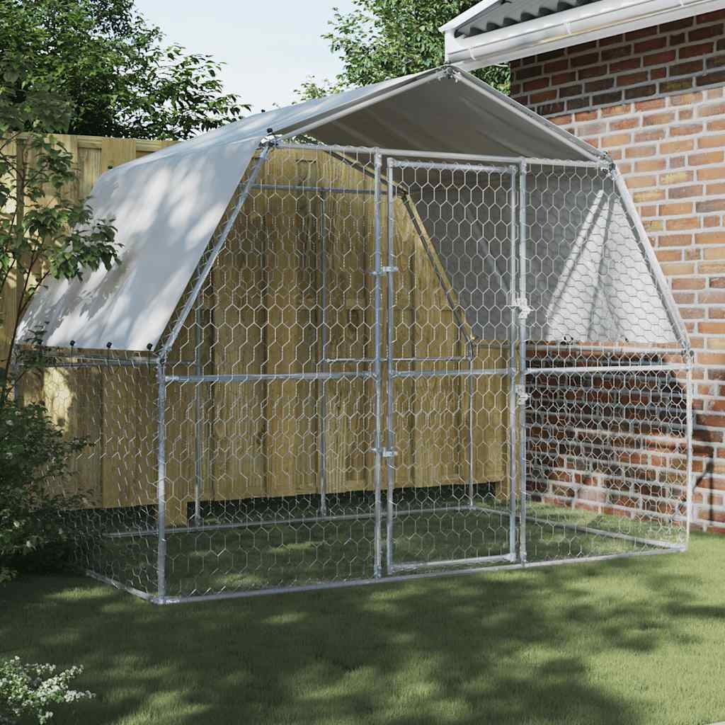 Enclos grillagé pour chiens
