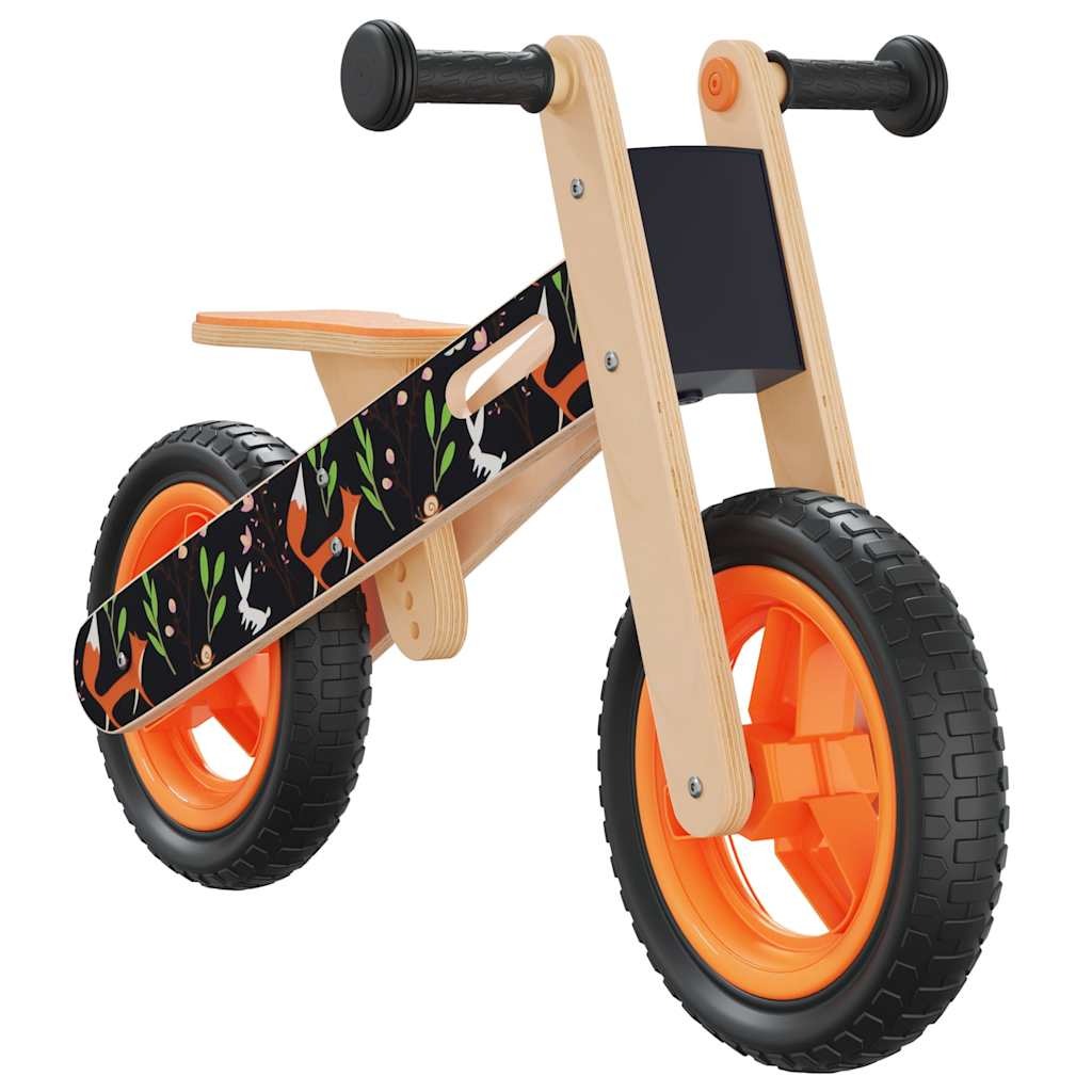 Vélo d\'équilibre orange et noir pour enfants