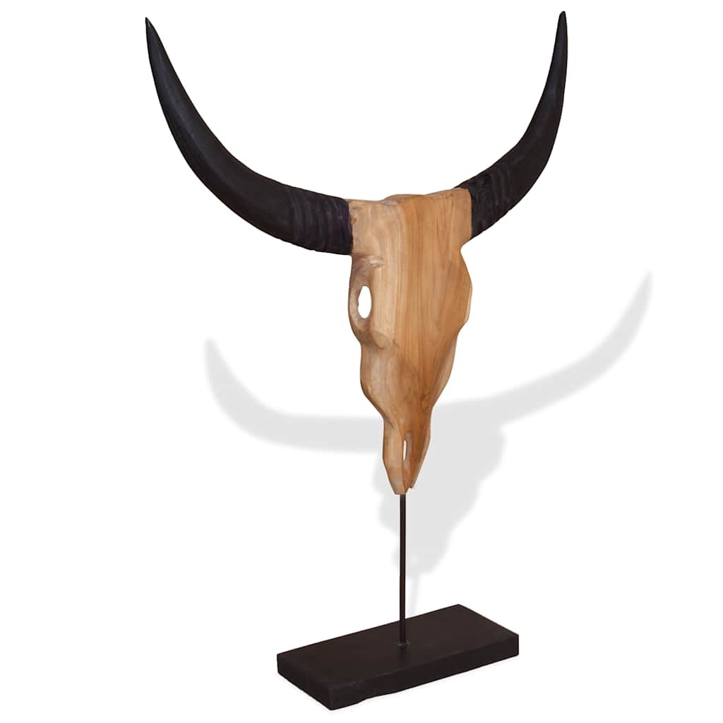 Sculpture de crâne de taureau