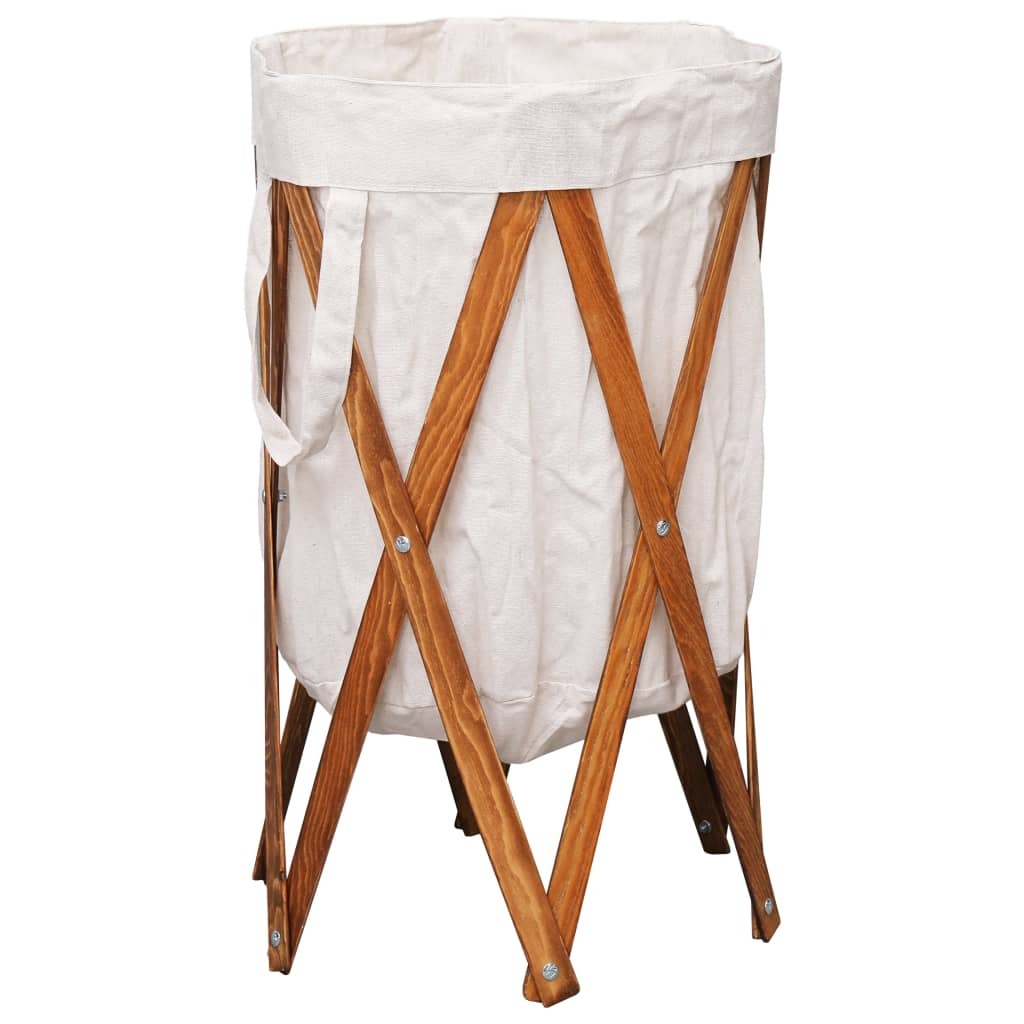 Panier à linge rond pliable