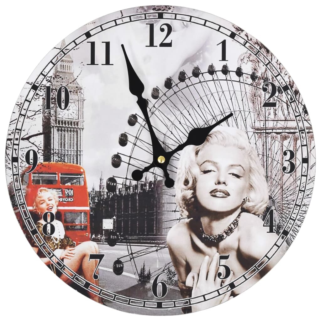 Horloge murale Marilyn Monroe 30 cm