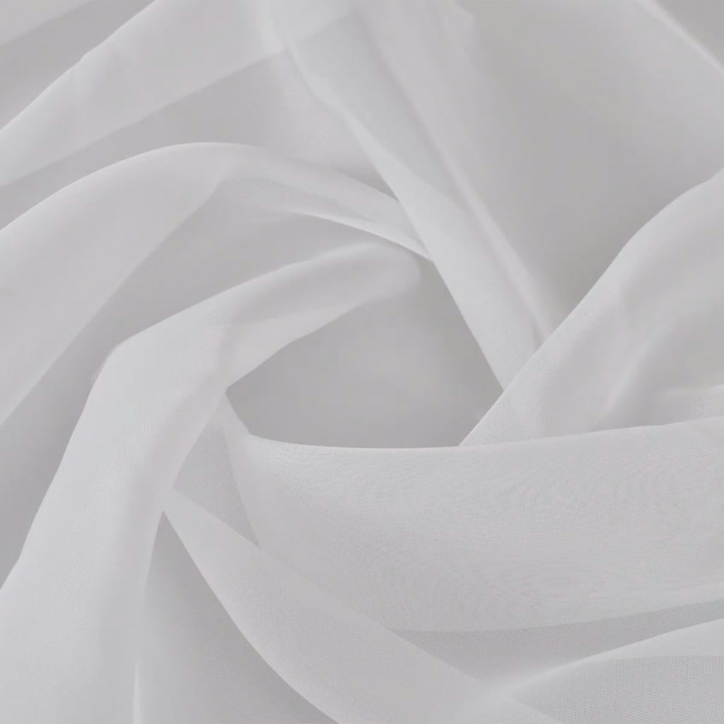 Tissu transparent couleur blanc longueur 20 mètres