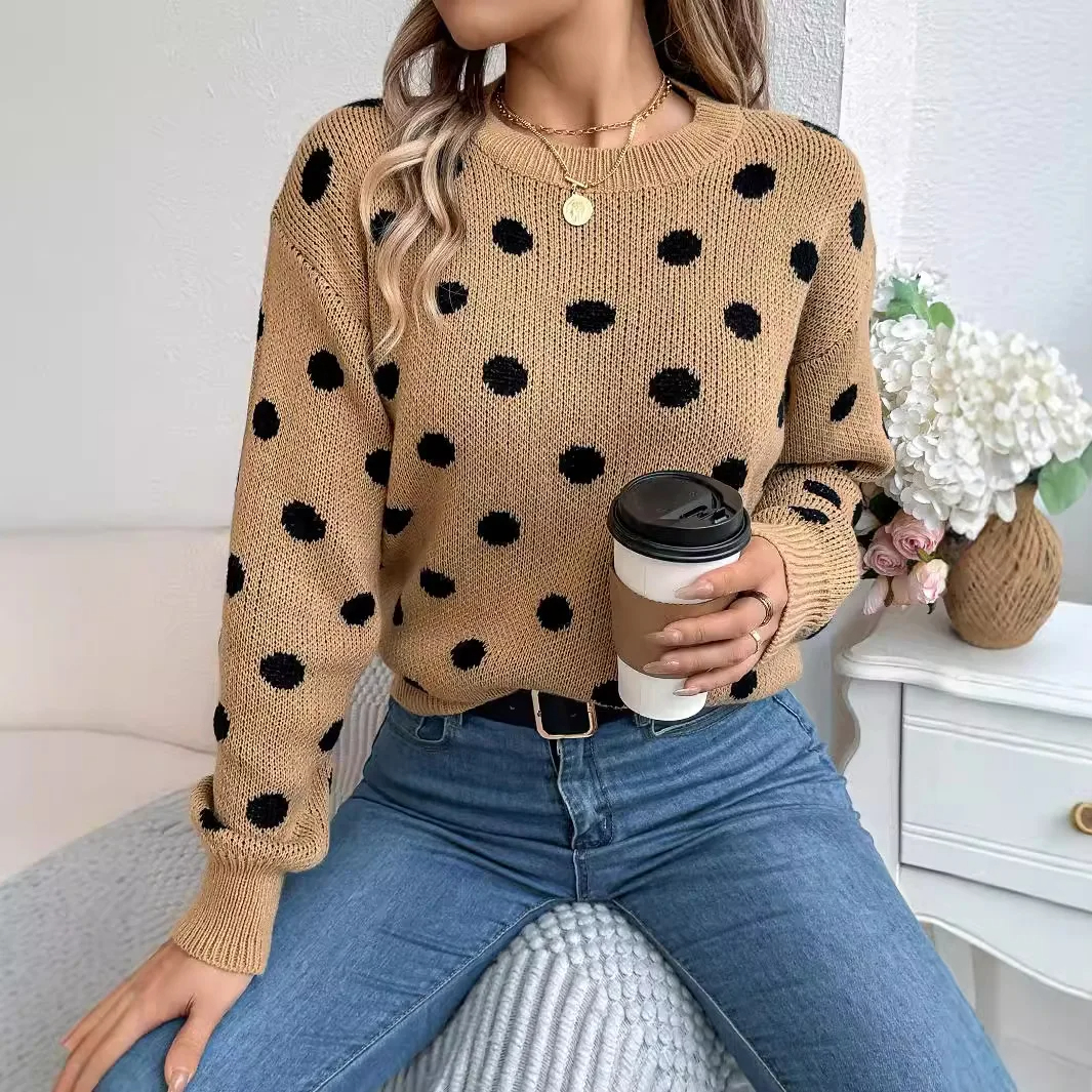 pull-a-pois-col-rond-pour-femmes (4)