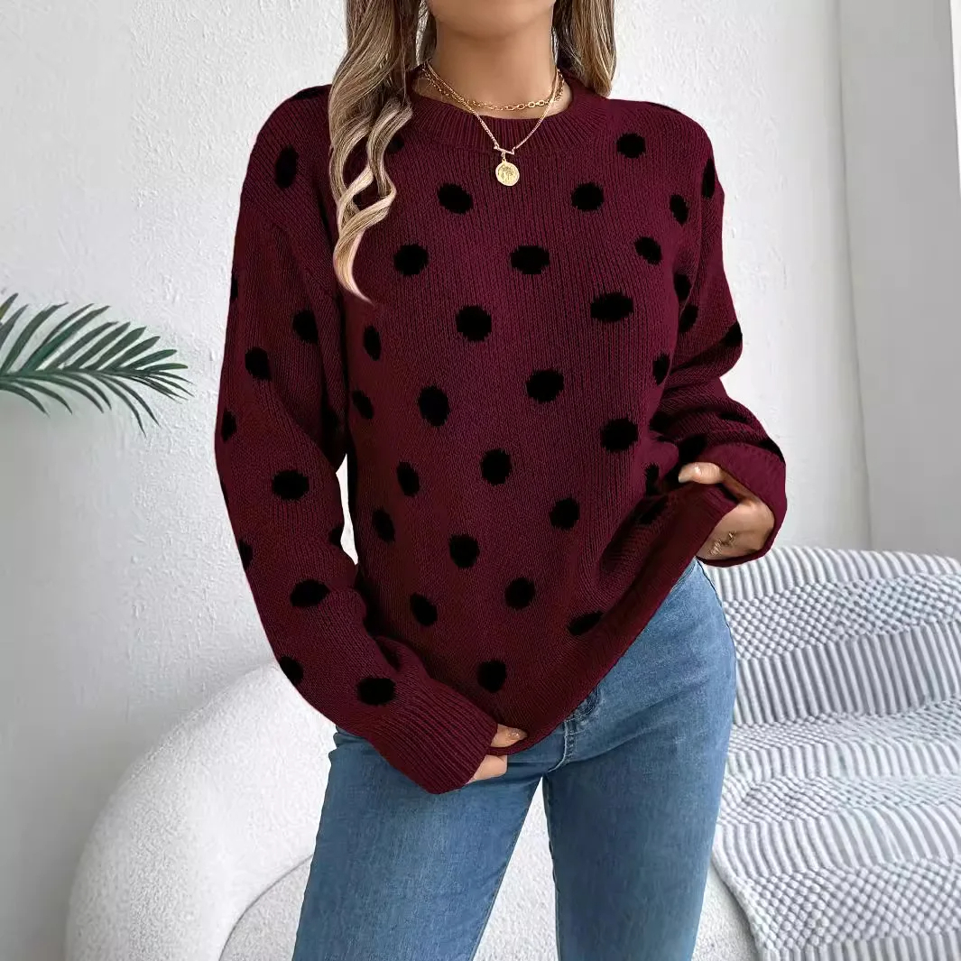 pull-a-pois-col-rond-pour-femmes (3)