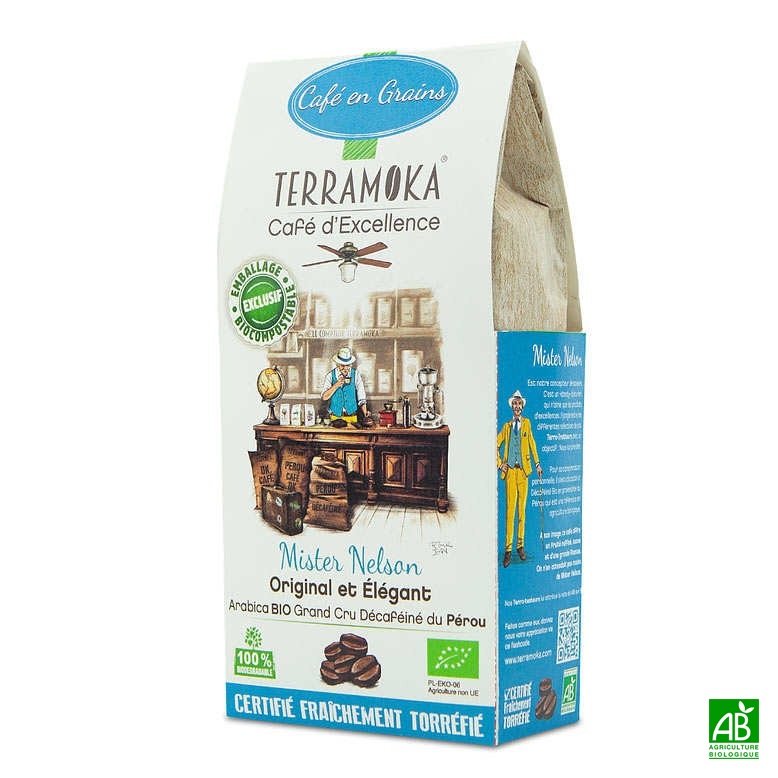 Café décaféiné arabica Bio du Pérou