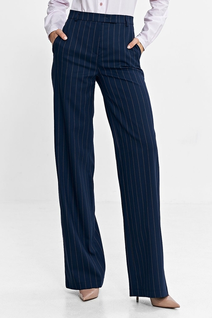 Pantalon élégant à rayures pour femmes