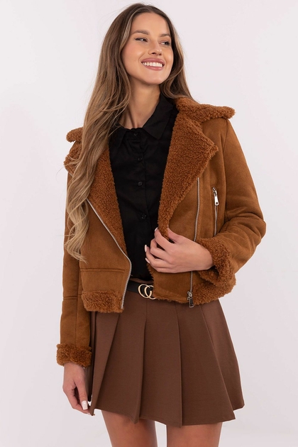 Veste chaude col rabattu pour femmes