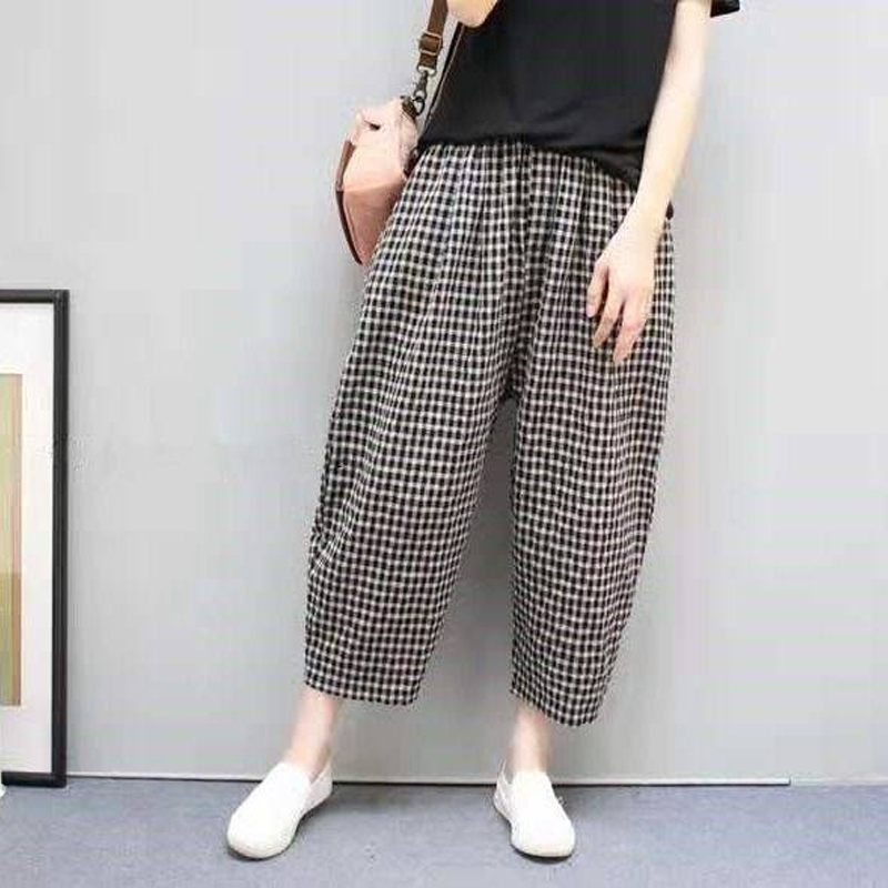 pantalon-d-t-carreaux-en-coton-pur-pour-femme-v-tement-d-contract-avec-poches-taille