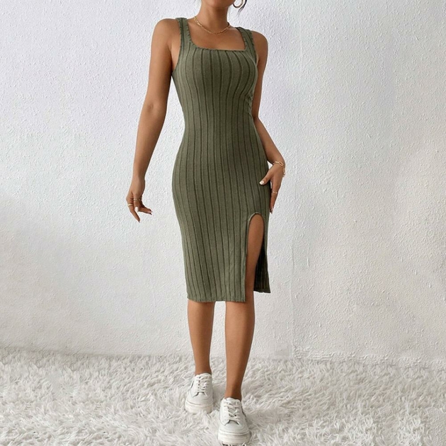 Robe à bretelles sans manches