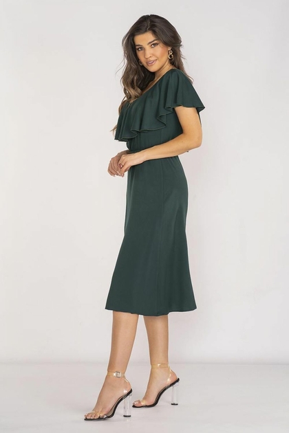 robe-mi-longue-avec-col-a-volants-2