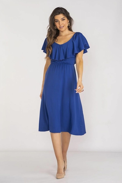 robe-mi-longue-avec-col-a-volants-5