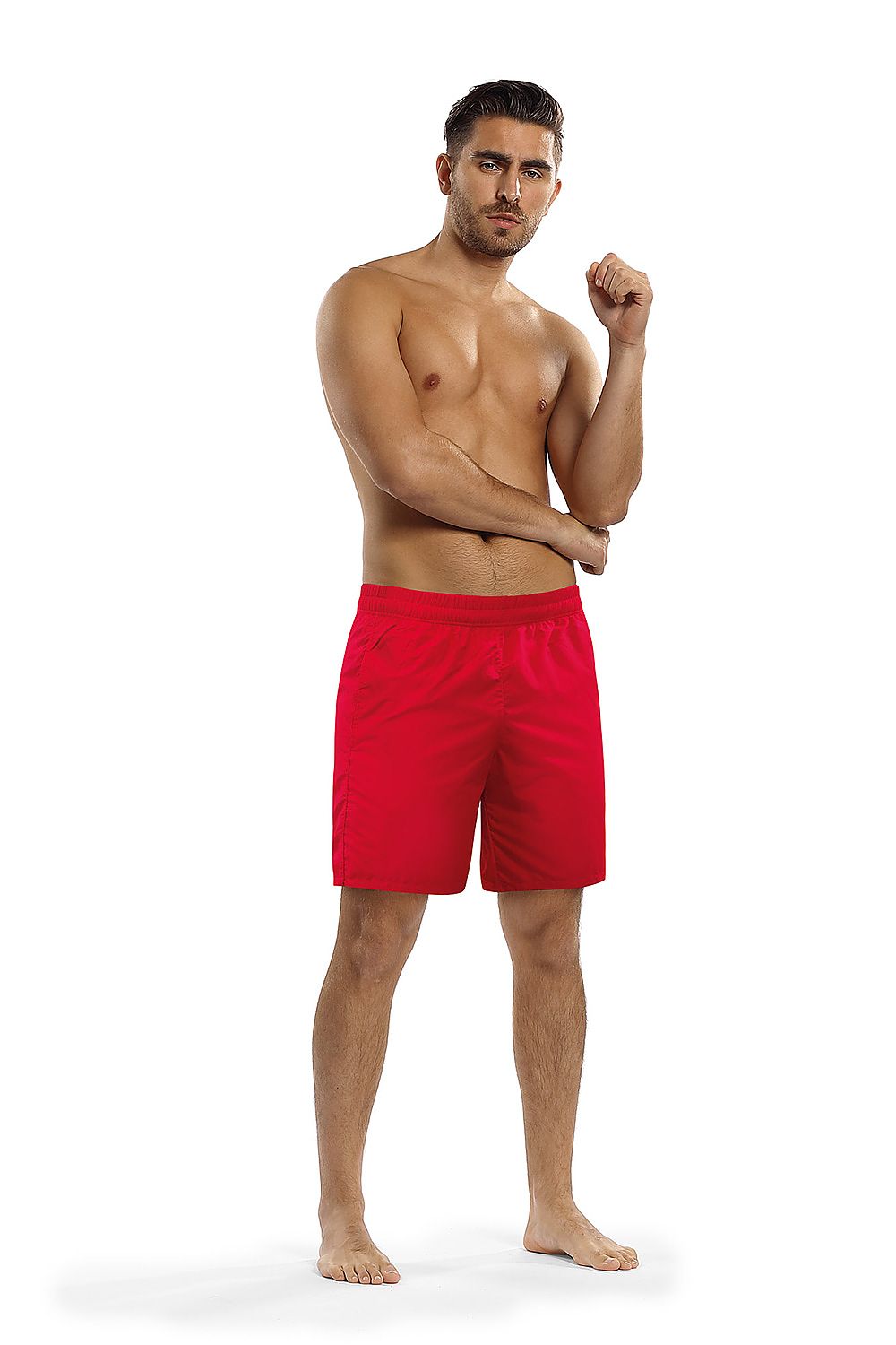 Caleçon de bain rouge pour hommes