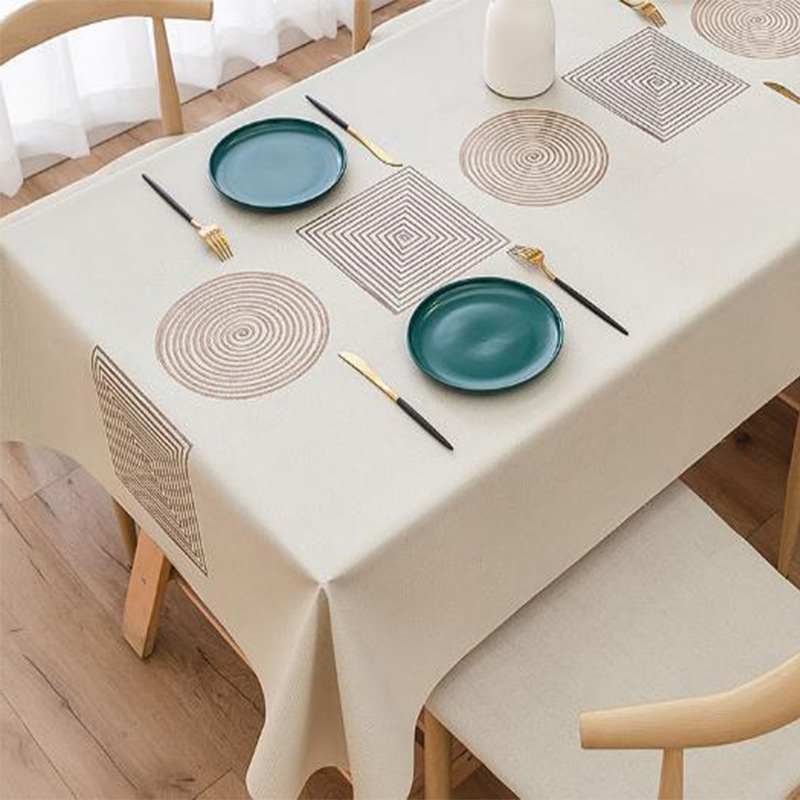 Nappe rectangulaire style nordique