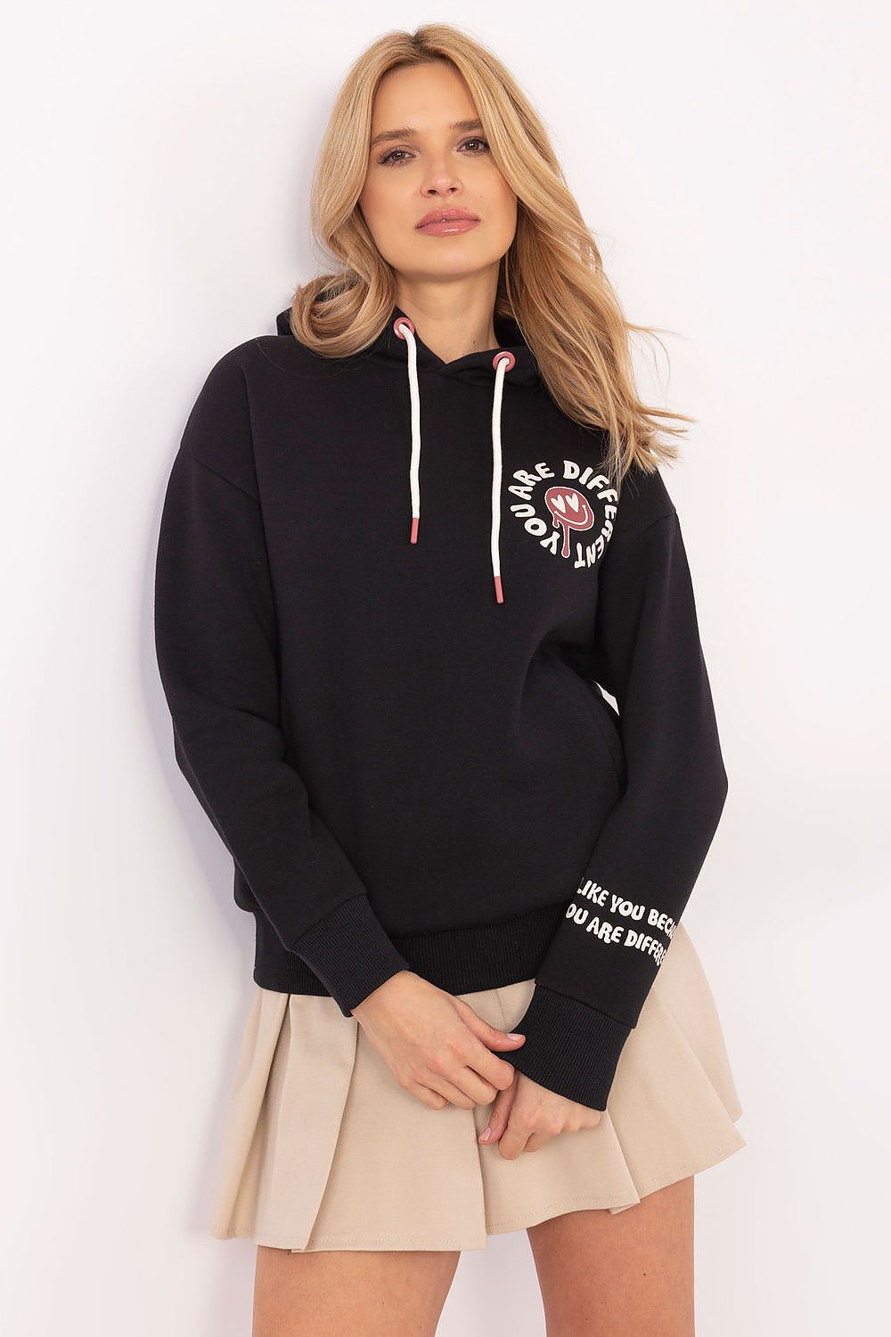 Sweatshirt à capuche imprimé pour femmes