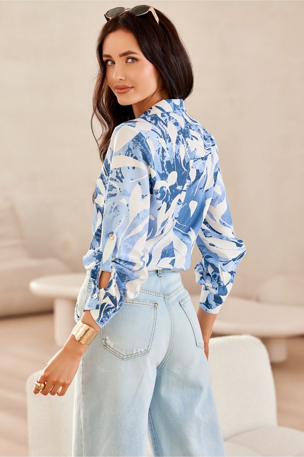 chemise-multicolore-manches-3-4-pour-femmes (3)