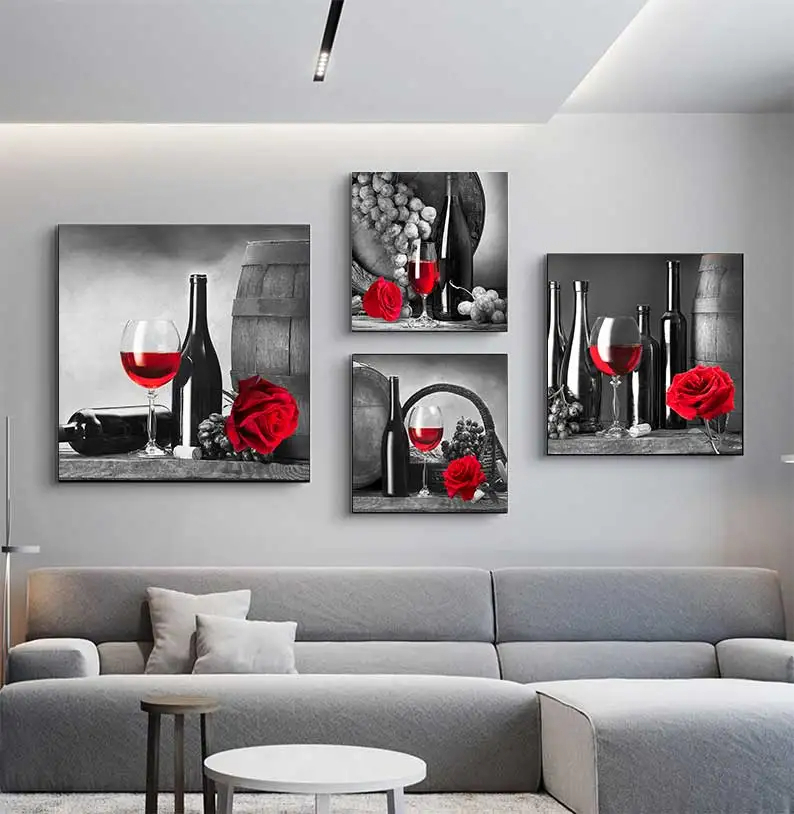 Poster thème vin rouge