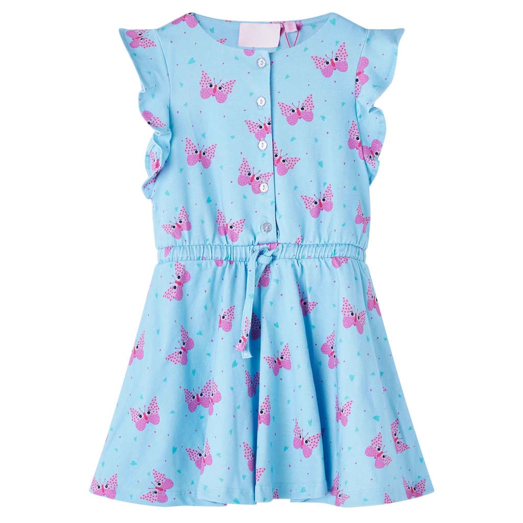 Robe sans manches motif papillons pour filles
