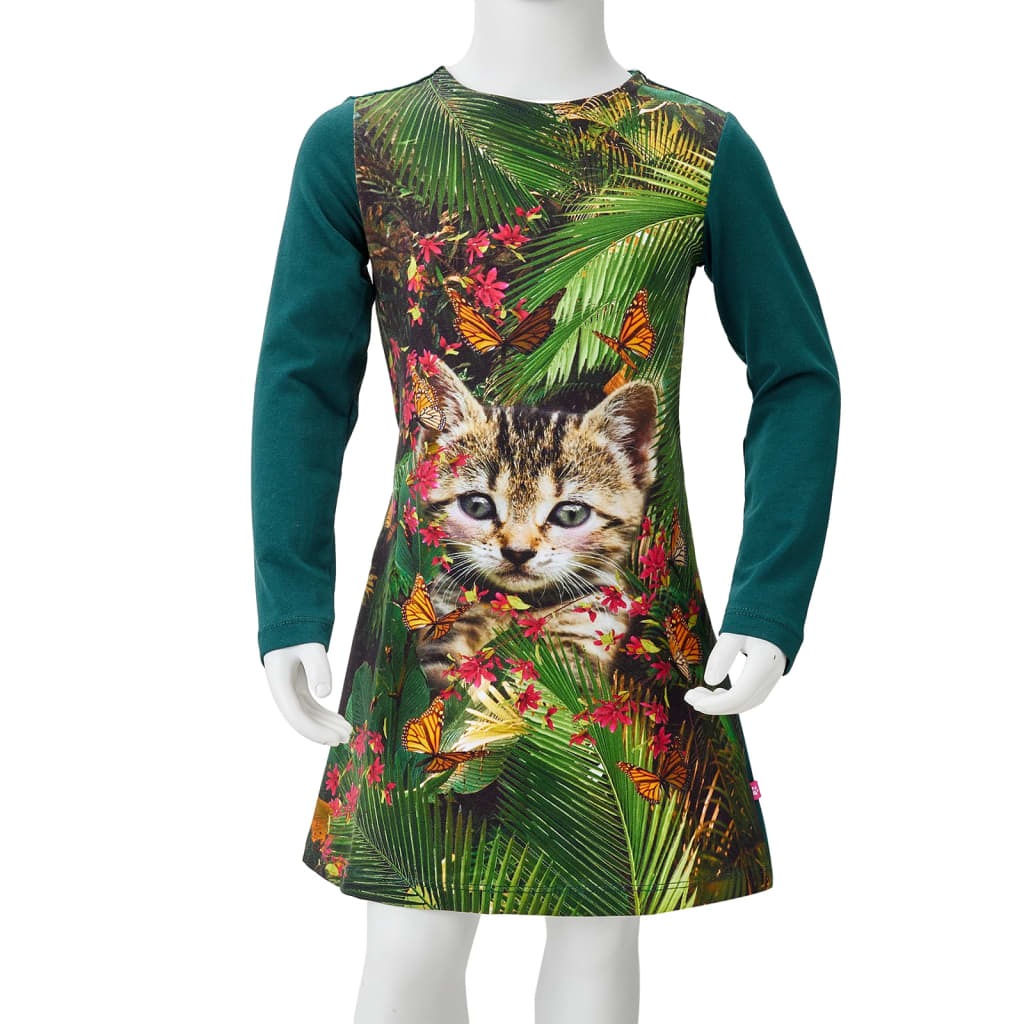 robe-col-rond-et-manches-longues-pour-filles (7)