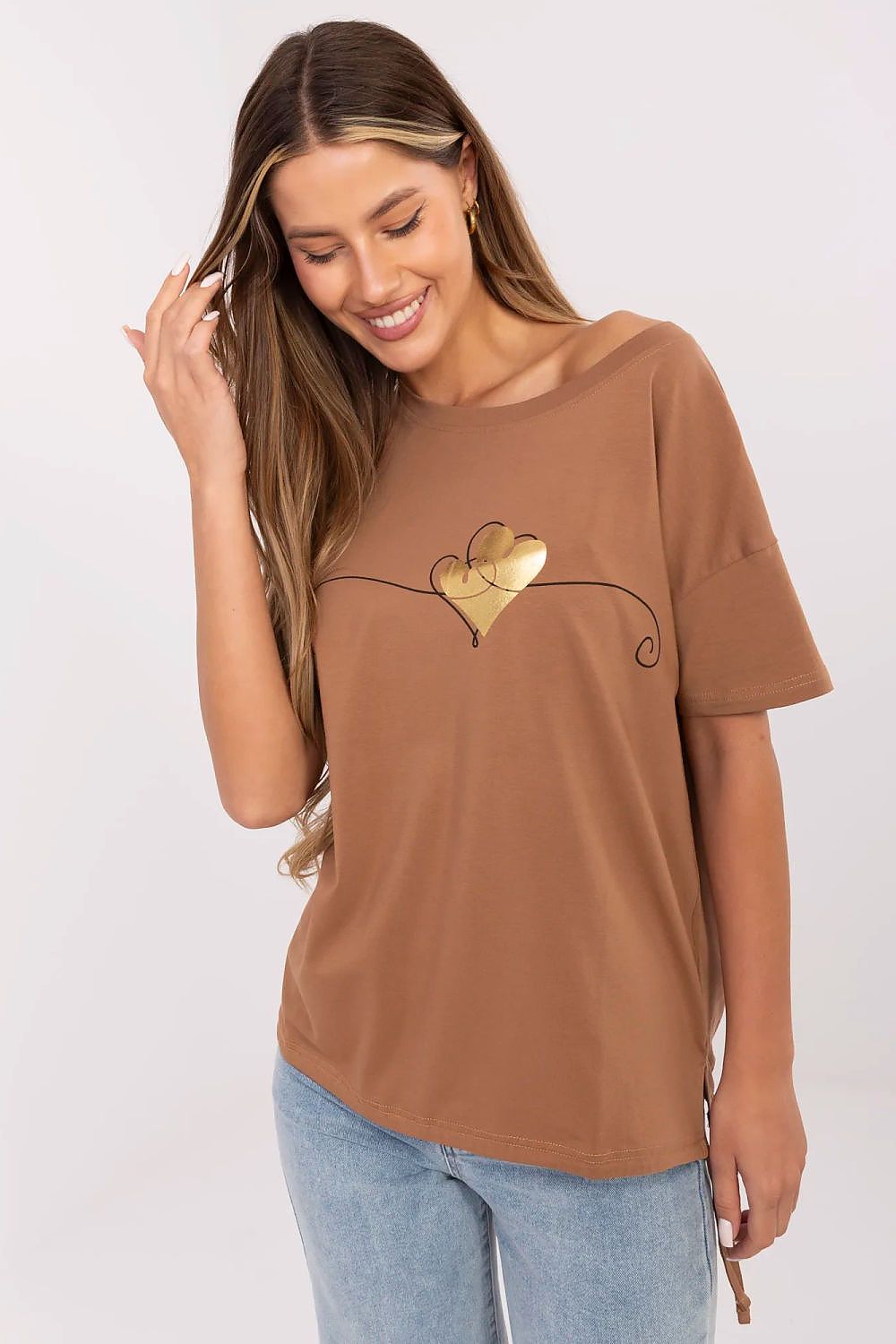T-shirt manches courtes imprimé chic pour femmes