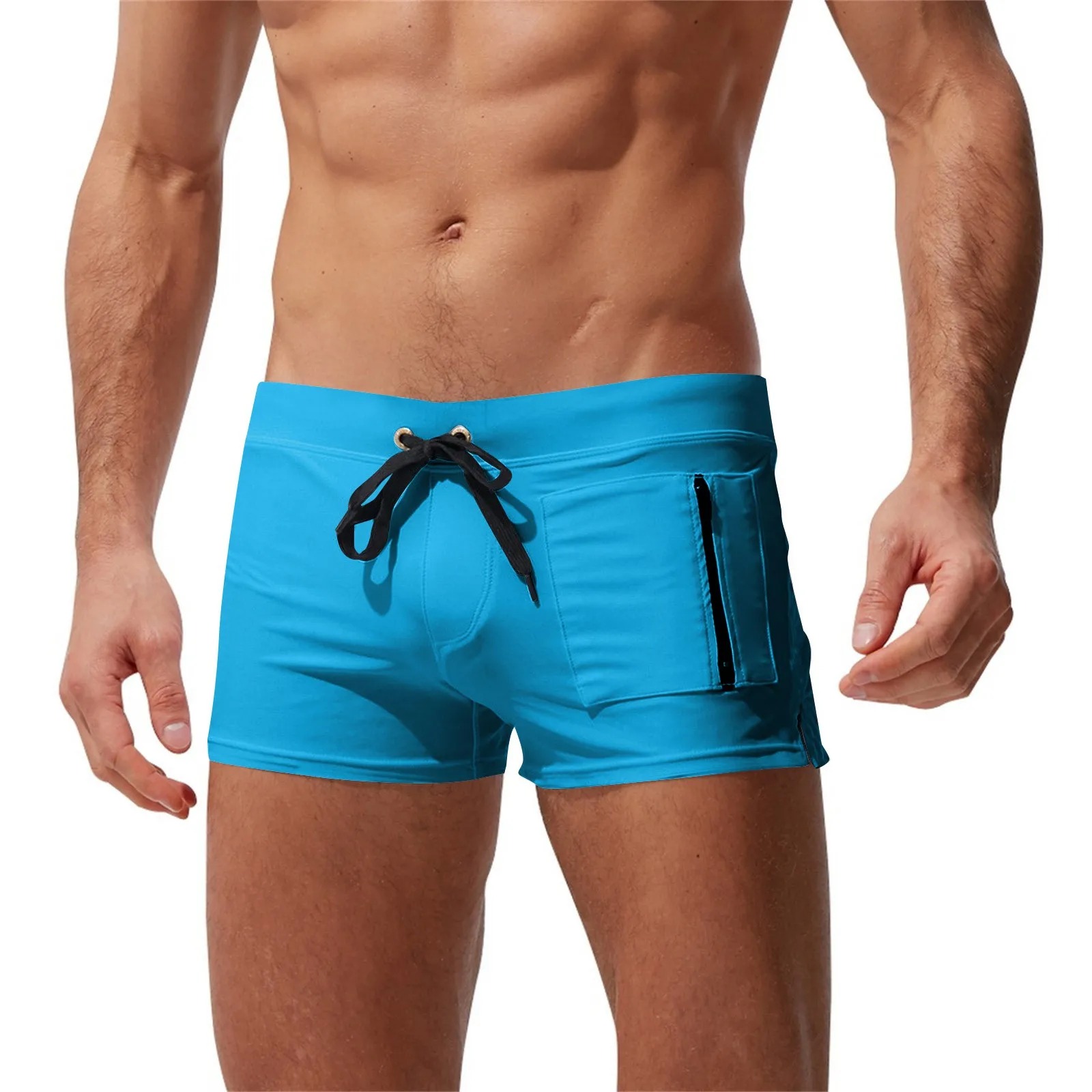 Short de bain avec poche zippée pour hommes