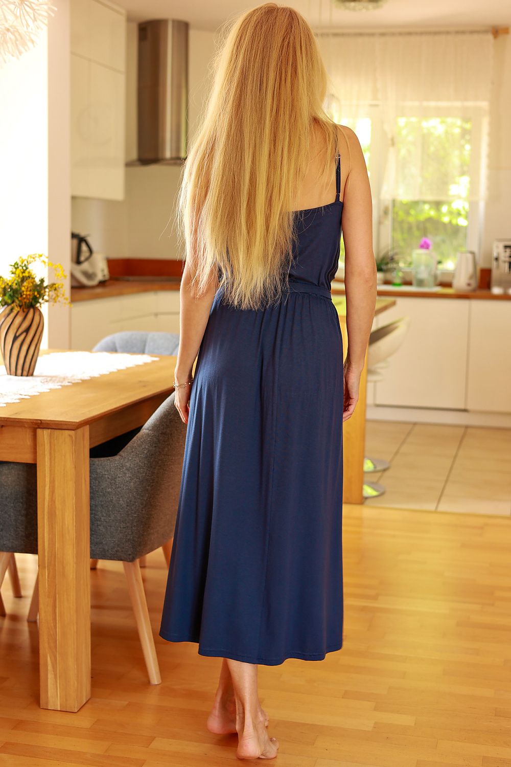 robe-longue-fendue-couleur-unie-pour-femmes (3)