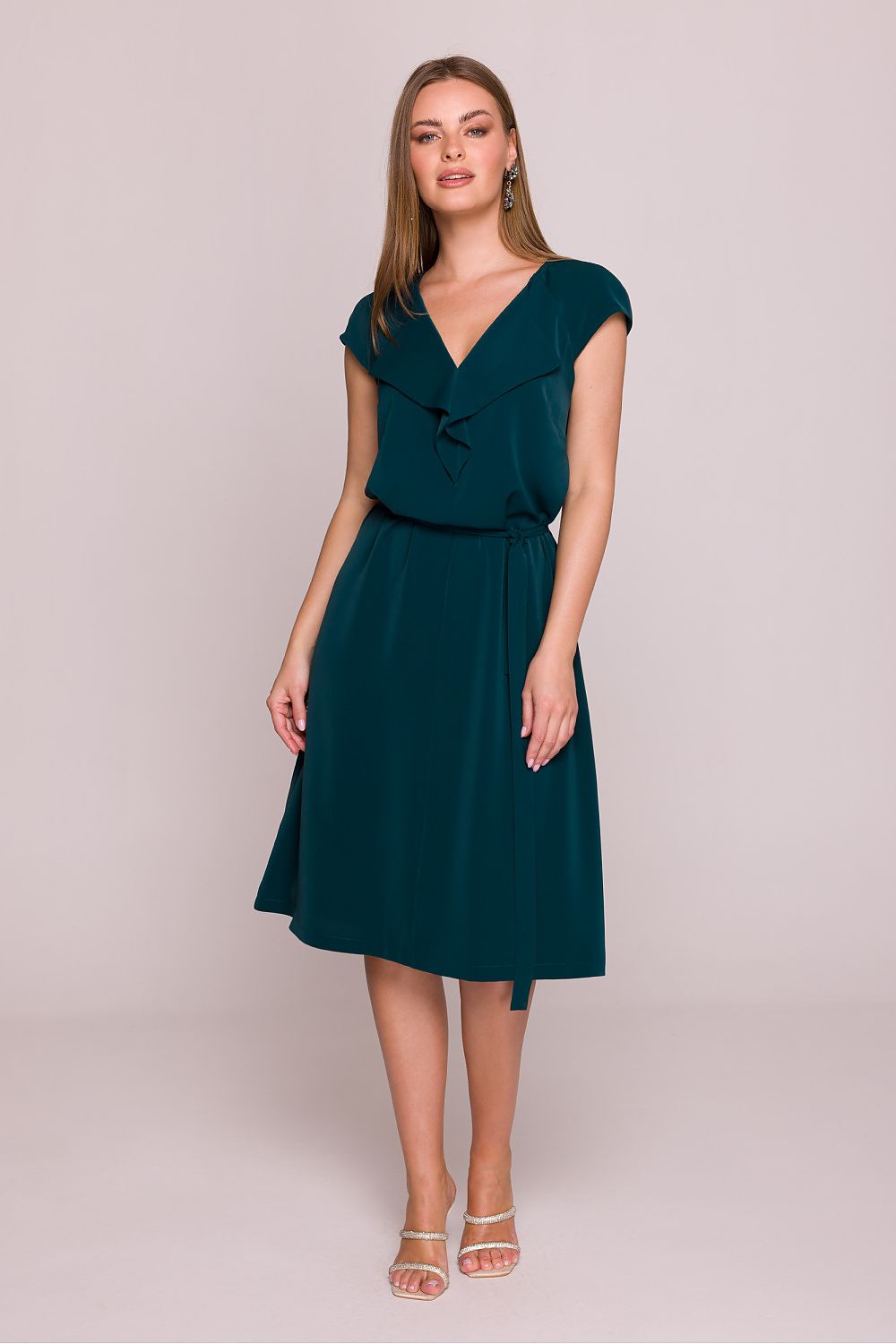 Robe élégante mi longueur pour femmes